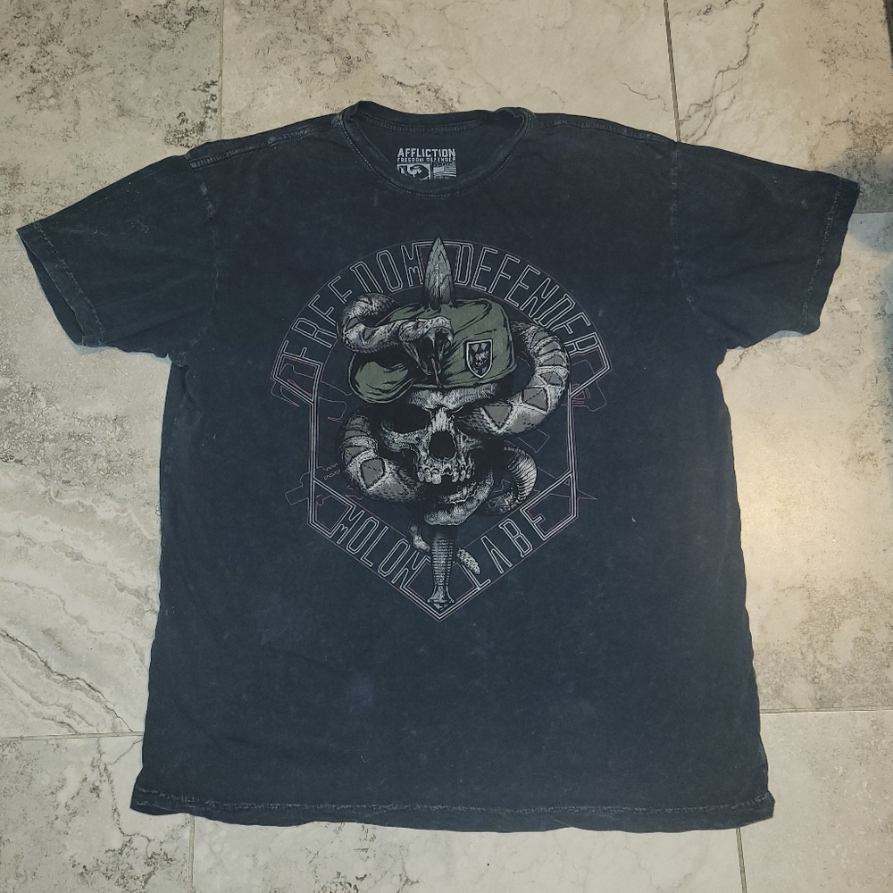 Affliction Freedom Defender Pure Instinct T-Shirt 2XL‎